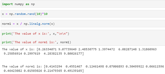 numpy array